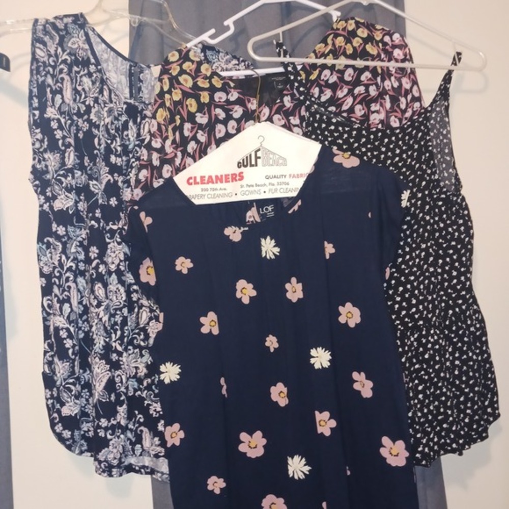 9‎ Loft Tops NWT NWOT Cottagecore Short Sleeve Blouses Med Tunic Tank Tops - Picture 7 of 16